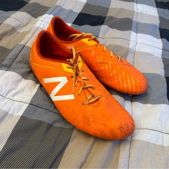 New Balance Visaro Ctr AG Football Boots Orange Soccer - Picture 4 of 8